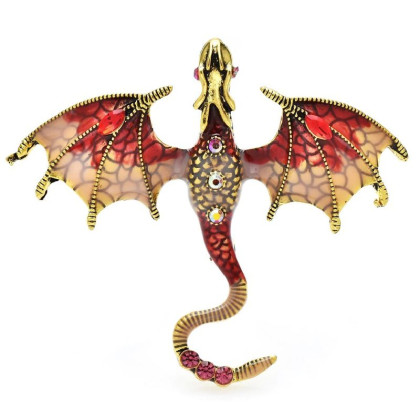 Segė Slibinas Dragon Red; 6.2x7cm Segė Slibinas Dragon Red; 6.2x7cm