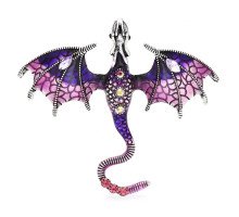 Segė Slibinas Dragon Purple; 6.2x7cm