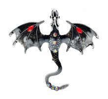 Segė Slibinas Dragon Black; 6.2x7cm