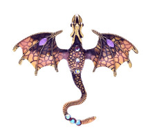 Segė Slibinas Dragon Pink; 6.2x7cm