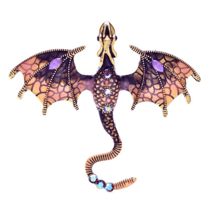 Segė Slibinas Dragon Pink; 6.2x7cm Segė Slibinas Dragon Pink; 6.2x7cm