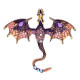 Segė Slibinas Dragon Pink; 6.2x7cm