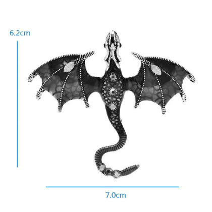 Segė Slibinas Dragon Green; 6.2x7cm