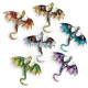 Segė Slibinas Dragon Green; 6.2x7cm