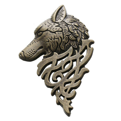 Segė Vilkas bronzos spalvos; 3.2x5.4cm Segė Vilkas bronzos spalvos; 3.2x5.4cm