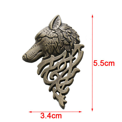 Segė Vilkas bronzos spalvos; 3.2x5.4cm Segė Vilkas bronzos spalvos; 3.2x5.4cm