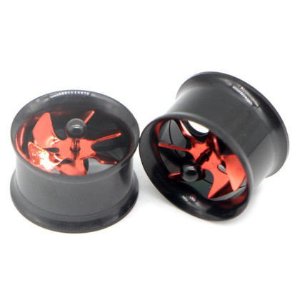 Auskarai tuneliai Propeller Red Black, 2vnt; 8mm, 10mm, 12mm Auskarai tuneliai Propeller Red Black, 2vnt; 8mm, 10mm, 12mm