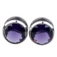 Auskarai tuneliai Diamond Purple, 2vnt; 6mm, 8mm, 10mm, 12mm, 14mm, 16mm