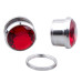 Auskarai tuneliai Diamond Red, 2vnt; 6mm, 8mm, 10mm, 12mm, 14mm, 16mm