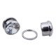 Auskarai tuneliai Diamond White, 2vnt; 6mm, 8mm, 10mm, 12mm, 14mm, 16mm