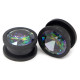 Auskarai tuneliai Diamond Black Plus, 2vnt; 8mm, 10mm, 12mm, 14mm