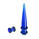 Ausų tunelių išplėtėjų rinkinys Spike Blue; 4mm, 5mm, 6mm, 8mm, 10mm