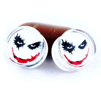 Auskarai tuneliai Acryl Bloody Ghost, 2vnt; 10mm, 12mm, 14mm, 16mm