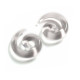 Auskarai spiraliniai tuneliai sraigės Snail Crystal, 2vnt; 2mm, 3mm, 4mm, 5mm, 6mm, 8mm