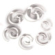 Auskarai spiraliniai tuneliai sraigės Snail Crystal, 2vnt; 2mm, 3mm, 4mm, 5mm, 6mm, 8mm