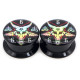 Auskarai tuneliai Acryl Devil, 2vnt; 5mm, 6mm, 8mm, 10mm, 12mm, 14mm