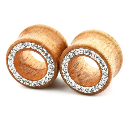 Auskarai tuneliai mediniai Wood Classic Diamond, 2 vnt; 8mm, 10mm, 12mm, 14mm, 16mm Auskarai tuneliai mediniai Wood Classic Diamond, 2 vnt; 8mm, 10mm, 12mm, 14mm, 16mm