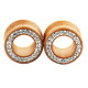 Auskarai tuneliai mediniai Wood Classic Diamond, 2 vnt; 8mm, 10mm, 12mm, 14mm, 16mm