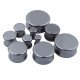 Auskarai tuneliai Hematite 2vnt; 6mm, 8mm, 10mm, 12mm, 14mm, 16mm