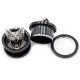 Auskarai tuneliai Wild Cat Black, 2 vnt; 8mm, 10mm, 12mm, 14mm, 16mm