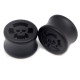 Auskarai tuneliai mediniai Black Wood Skull, 2 vnt; 8mm, 10mm, 12mm, 14mm, 16mm, 18mm