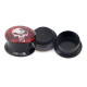 Auskarai tuneliai Acryl Fire Skull, 2vnt; 5mm, 6mm, 8mm, 10mm, 12mm, 14mm, 16mm