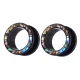 Auskarai tuneliai Moon Acryl, 2vnt; 8mm, 10mm, 12mm, 14mm, 16mm, 18mm