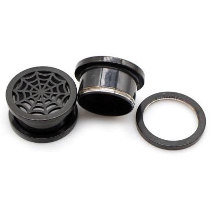 Auskarai tuneliai Net Black, 2vnt; 6mm, 8mm, 10mm, 12mm, 14mm, 16mm Auskarai tuneliai Net Black, 2vnt; 6mm, 8mm, 10mm, 12mm, 14mm, 16mm