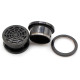 Auskarai tuneliai Net Black, 2vnt; 6mm, 8mm, 10mm, 12mm, 14mm, 16mm