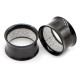 Auskarai tuneliai Shine Black, 2vnt; 8mm, 10mm, 12mm, 14mm