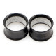 Auskarai tuneliai Shine Black, 2vnt; 8mm, 10mm, 12mm, 14mm