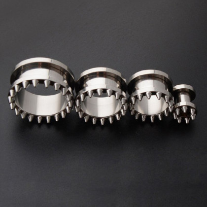 Auskarai tuneliai Spygliai, 2vnt; 8mm, 10mm, 12mm, 14mm Auskarai tuneliai Spygliai, 2vnt; 8mm, 10mm, 12mm, 14mm