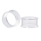 Auskarai tuneliai Transparent Acryl, 2vnt; 6mm, 8mm, 10mm, 12mm, 14mm, 16mm, 18mm, 20mm, 22mm