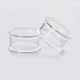 Auskarai tuneliai Transparent Acryl, 2vnt; 6mm, 8mm, 10mm, 12mm, 14mm, 16mm, 18mm, 20mm, 22mm