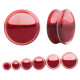 Auskarai tuneliai Acryl Liquid Blood, 2vnt; 10mm, 12mm, 14mm, 16mm, 18mm