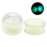 Auskarai tuneliai Acryl Liquid Glow, 2vnt; 10mm, 12mm, 14mm, 16mm, 18mm