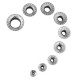 Auskarai tuneliai Space, 2vnt; 8mm, 10mm, 12mm, 14mm, 16mm