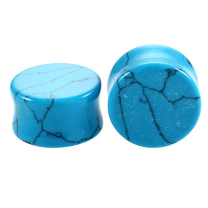 Auskarai tuneliai Stone Turquoise 2vnt; 6mm, 8mm, 10mm, 12mm, 14mm, 16mm Auskarai tuneliai Stone Turquoise 2vnt; 6mm, 8mm, 10mm, 12mm, 14mm, 16mm