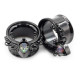 Auskarai tuneliai Teardrop black, 2 vnt; 8mm, 10mm, 12mm, 14mm, 16mm
