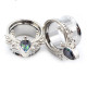 Auskarai tuneliai Teardrop Silver, 2 vnt; 8mm, 10mm, 12mm, 14mm, 16mm