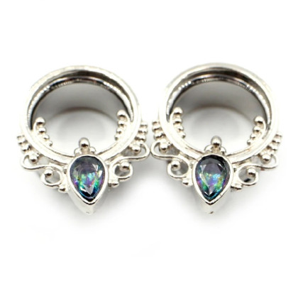 Auskarai tuneliai Teardrop Silver, 2 vnt; 8mm, 10mm, 12mm, 14mm, 16mm Auskarai tuneliai Teardrop Silver, 2 vnt; 8mm, 10mm, 12mm, 14mm, 16mm