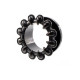 Auskarai tuneliai Claws Black, 2vnt; 8mm, 10mm, 12mm, 14mm, 16mm, 19mm, 22mm