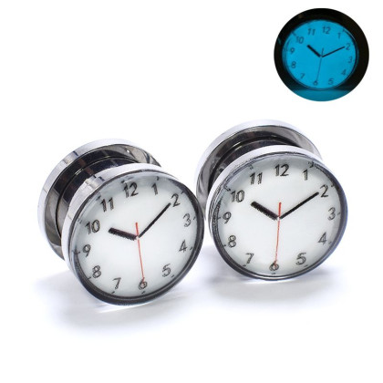 Auskarai tuneliai Time Glow, 2vnt; 10mm, 12mm, 14mm, 16mm, 18mm, 20mm Auskarai tuneliai Time Glow, 2vnt; 10mm, 12mm, 14mm, 16mm, 18mm, 20mm