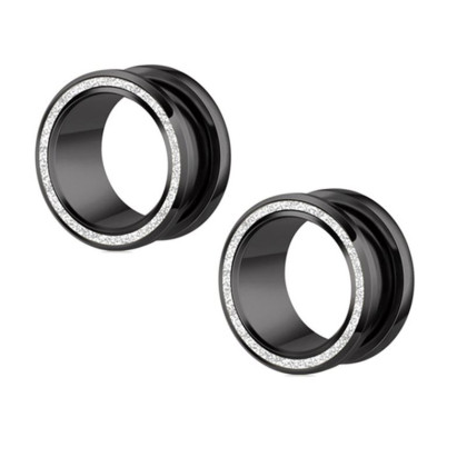 Auskarai tuneliai Steel Planet Black, 2vnt; 6mm, 8mm, 10mm, 12mm, 14mm, 16mm Auskarai tuneliai Steel Planet Black, 2vnt; 6mm, 8mm, 10mm, 12mm, 14mm, 16mm