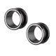 Auskarai tuneliai Steel Planet Black, 2vnt; 6mm, 8mm, 10mm, 12mm, 14mm, 16mm