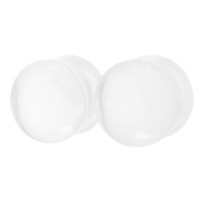 Auskarai tuneliai Acryl Water Matt, 2vnt; 6mm, 8mm, 10mm, 12mm, 14mm, 16mm, 18mm, 20mm