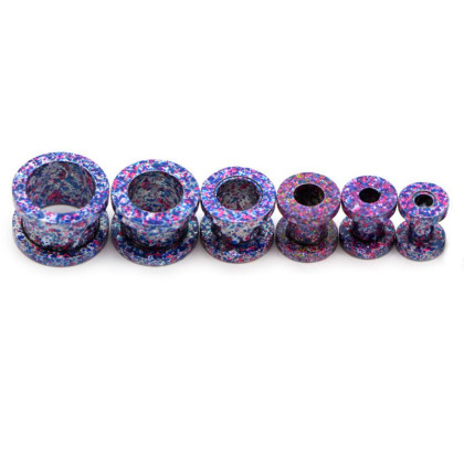 Auskarai tuneliai Marble Blue, 2vnt; 6mm, 8mm, 10mm, 12mm, 14mm, 16mm Auskarai tuneliai Marble Blue, 2vnt; 6mm, 8mm, 10mm, 12mm, 14mm, 16mm