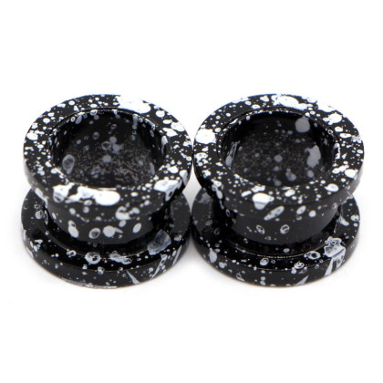 Auskarai tuneliai Marble Black, 2vnt; 6mm, 8mm, 10mm, 12mm, 14mm, 16mm Auskarai tuneliai Marble Black, 2vnt; 6mm, 8mm, 10mm, 12mm, 14mm, 16mm