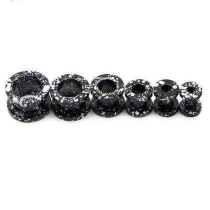 Auskarai tuneliai Marble Black, 2vnt; 6mm, 8mm, 10mm, 12mm, 14mm, 16mm Auskarai tuneliai Marble Black, 2vnt; 6mm, 8mm, 10mm, 12mm, 14mm, 16mm