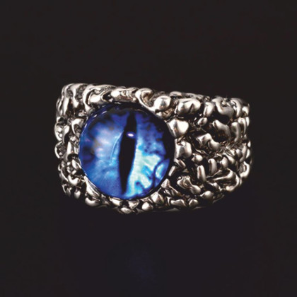 Žiedas Snake Eye Blue; 17-21 pritaikomo dydžio Žiedas Snake Eye Blue; 17-21 pritaikomo dydžio